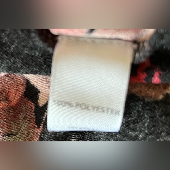 J. Jill Sheer Black and Red Floral Blouse - Picture 10 of 10